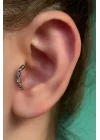 Gümüş Renk Cerrahi Çelik Tragus/Kıkırdak Küpe/Piercing (Tek)