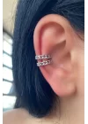 Gümüş Renk Halka Ear Cuff (Çift)