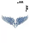 Kanat Figürlü 12 Saat Sonra Kararan Geçici Dövme Tattoo