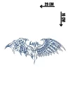 Kanat Figürlü 12 Saat Sonra Kararan Geçici Dövme Tattoo