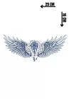 Kanat Figürlü 12 Saat Sonra Kararan Geçici Dövme Tattoo