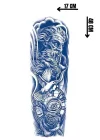 Karışık Figürlü 12 Saat Sonra Kararan Geçici Kol Dövme Tattoo