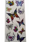 Kelebek Figürlü Geçici Dövme Tattoo