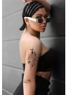 Kılıç ve Yılan Geçici Dövme Tattoo