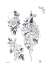 Kılıç ve Yılan Geçici Dövme Tattoo