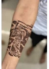 Kurukafa Azrail Geçici Dövme Tattoo