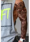 Kurukafa Ve Baykuş Modelli Kol Dövme Tattoo