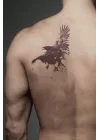 Kuş Karga Geçici Dövme Tattoo