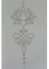 Lotus Figürlü 12 Saat Sonra Kararan Geçici Dövme Tattoo