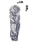 Maori Figürlü 12 Saat Sonra Kararan Geçici Kol Dövme Tattoo