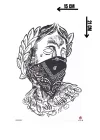 Mitoloji Heykel Geçici Dövme Tattoo