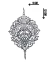 Motif Figürlü 12 Saat Sonra Kararan Geçici Dövme Tattoo
