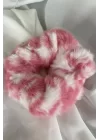 Pembe Renk Peluş Simit Toka