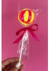 Pembe Ve Sarı Renk Lolipop Figürlü Lastik Toka Set