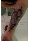 Saat Ve Çark Geçici Dövme Tattoo