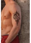 Saat Ve Çark Geçici Dövme Tattoo