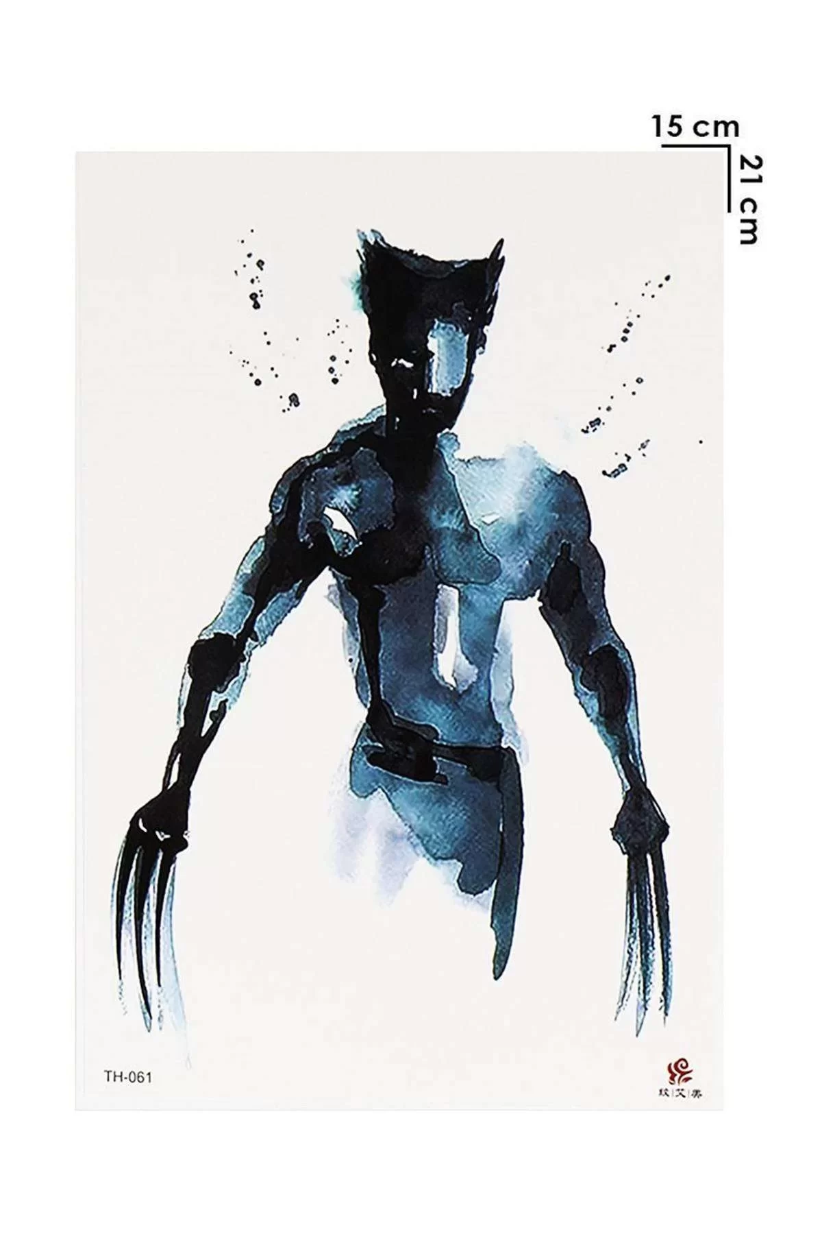 Geçici Wolverine Dövme Tattoo