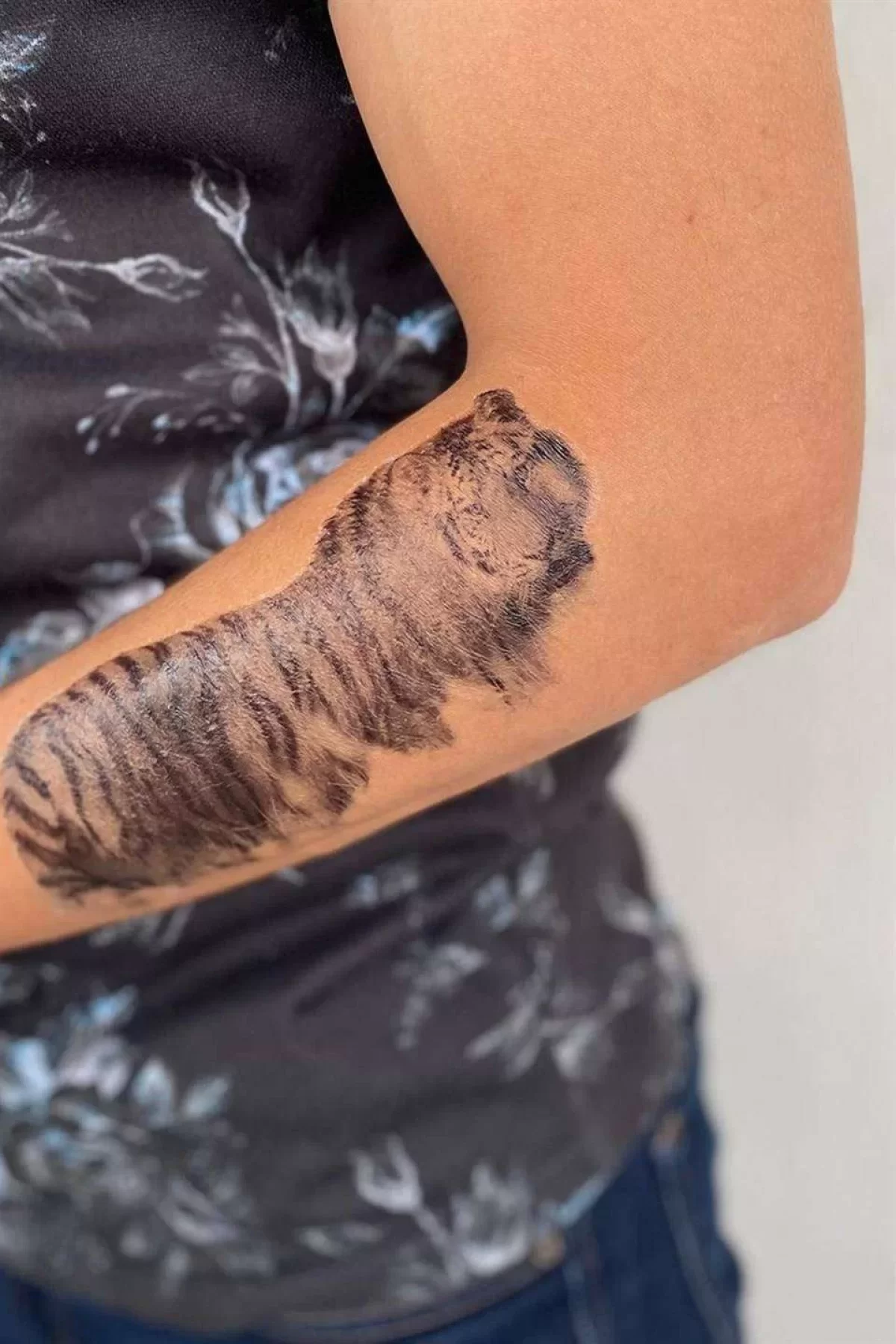 Geçici Kaplan Ve Kurt Dövme Tattoo