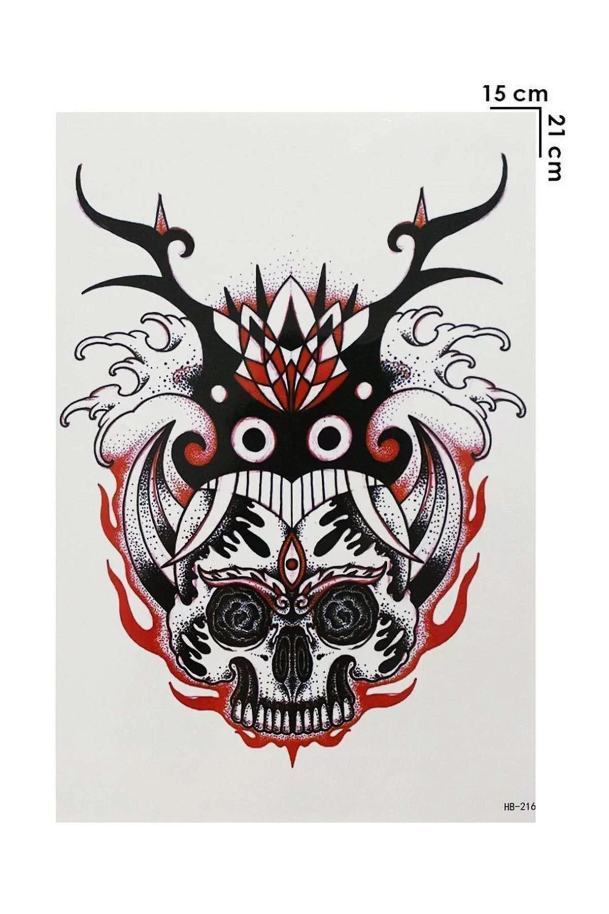 Geçici Kurukafa Dövme Tattoo