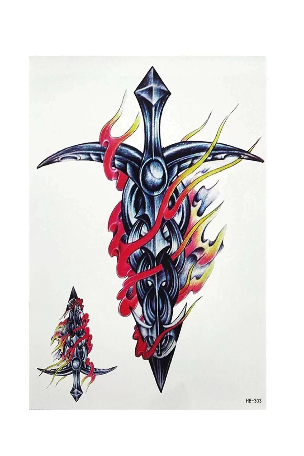 Geçici Kılıç Dövme Tattoo