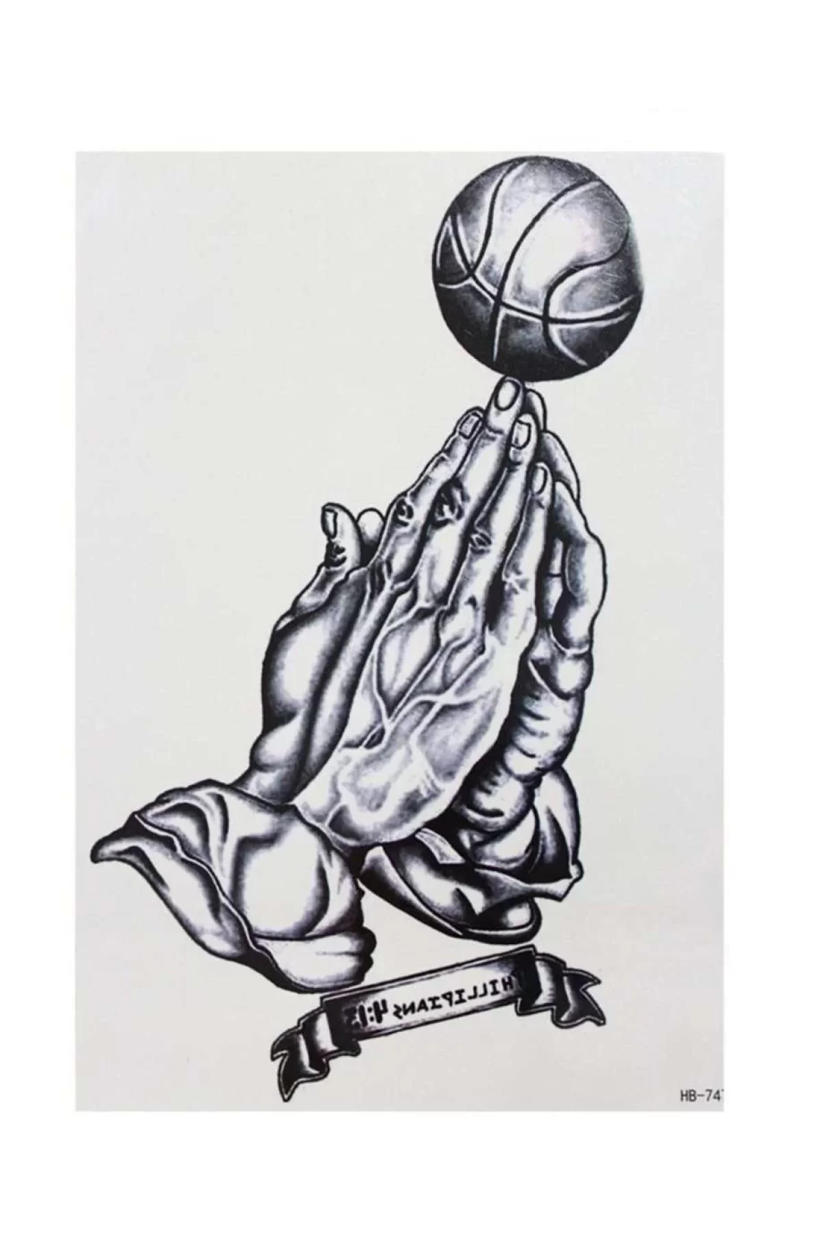 Geçici El Basketbol Dövme Tattoo