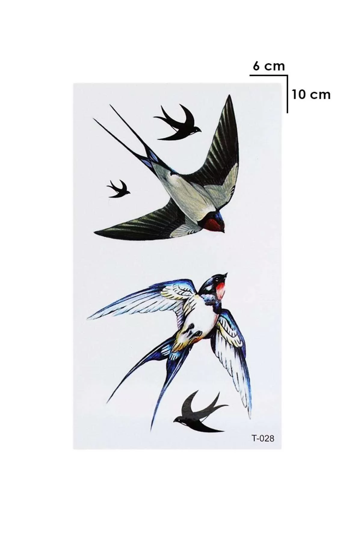 Geçici Kuş Mini Dövme Tattoo
