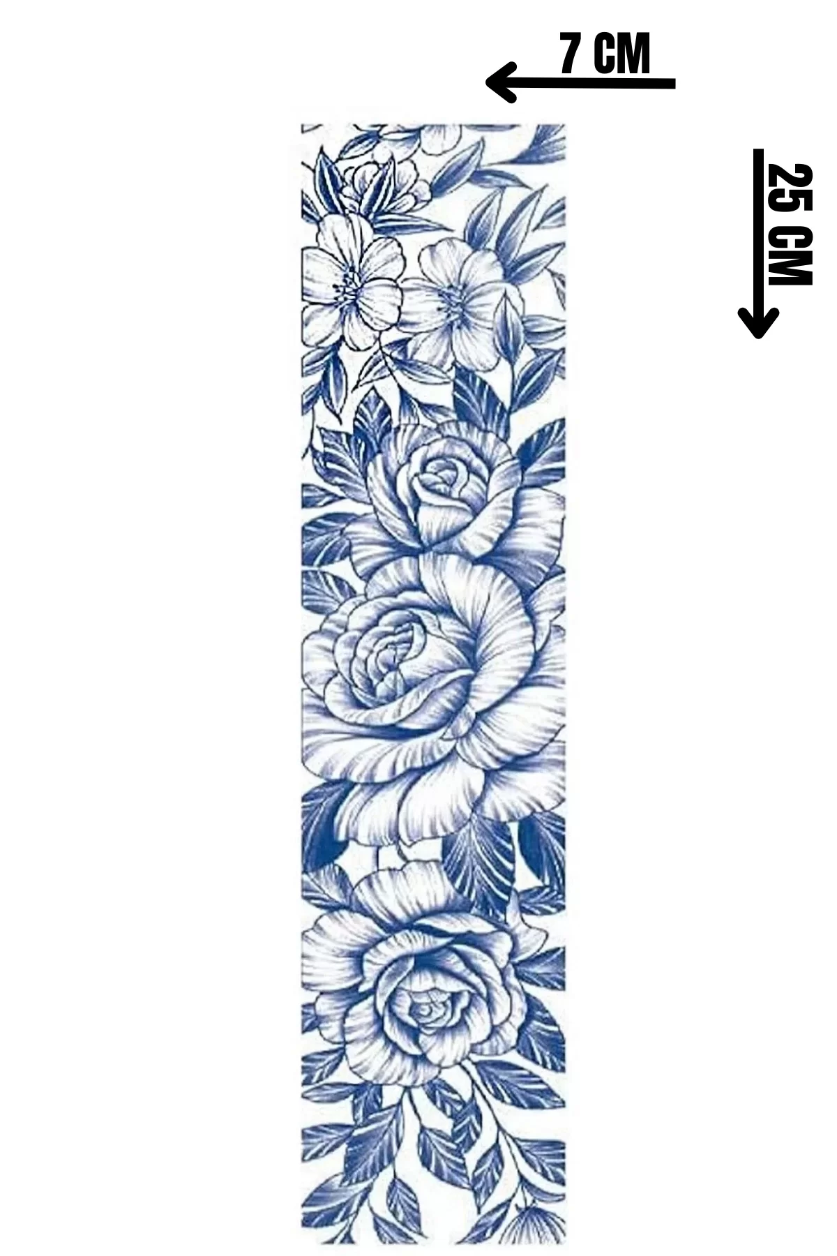 Çiçek Figürlü 12 Saat Sonra Kararan Geçici Dövme Tattoo