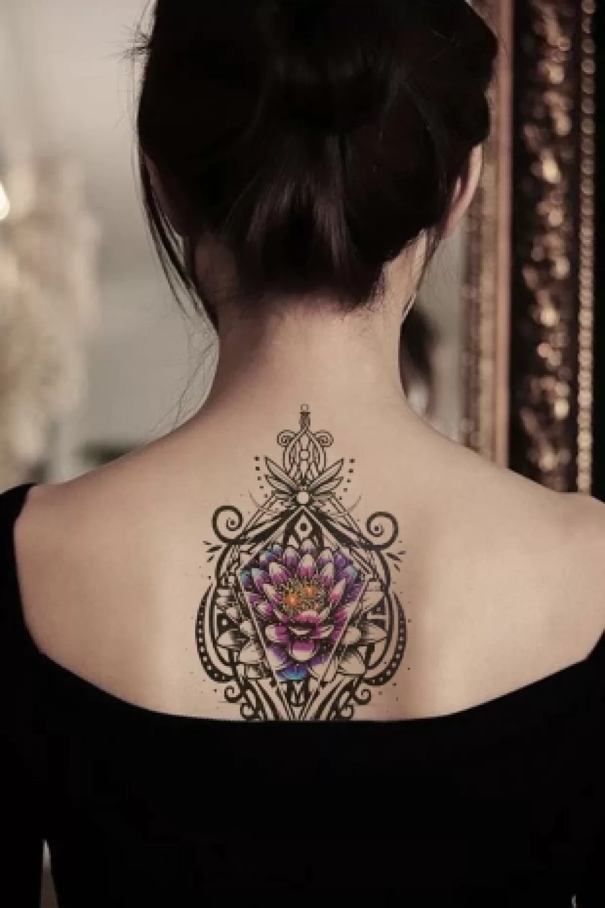 Çiçek Motifli Geçici Dövme Tattoo