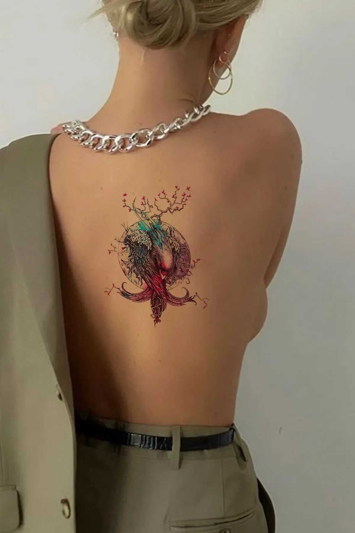 Geçici Anka Kuşu Dövme Tattoo