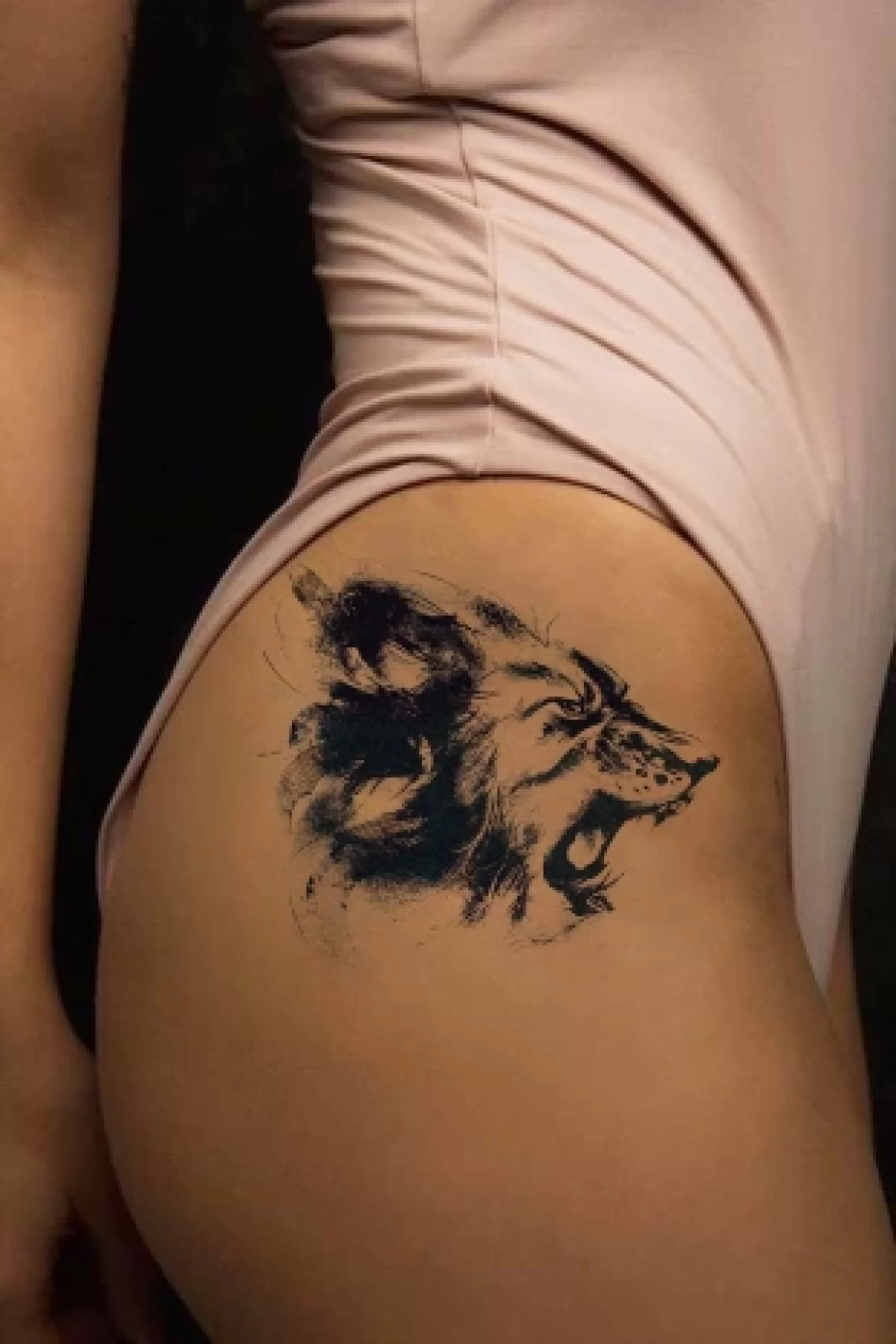 Geçici Aslan Dövme Tattoo