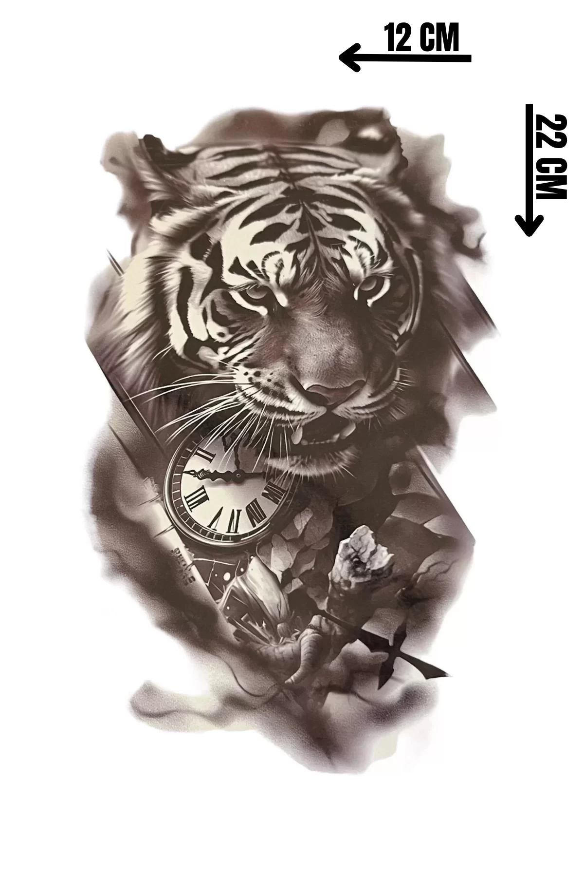Geçici Aslan Figürlü Dövme Tattoo