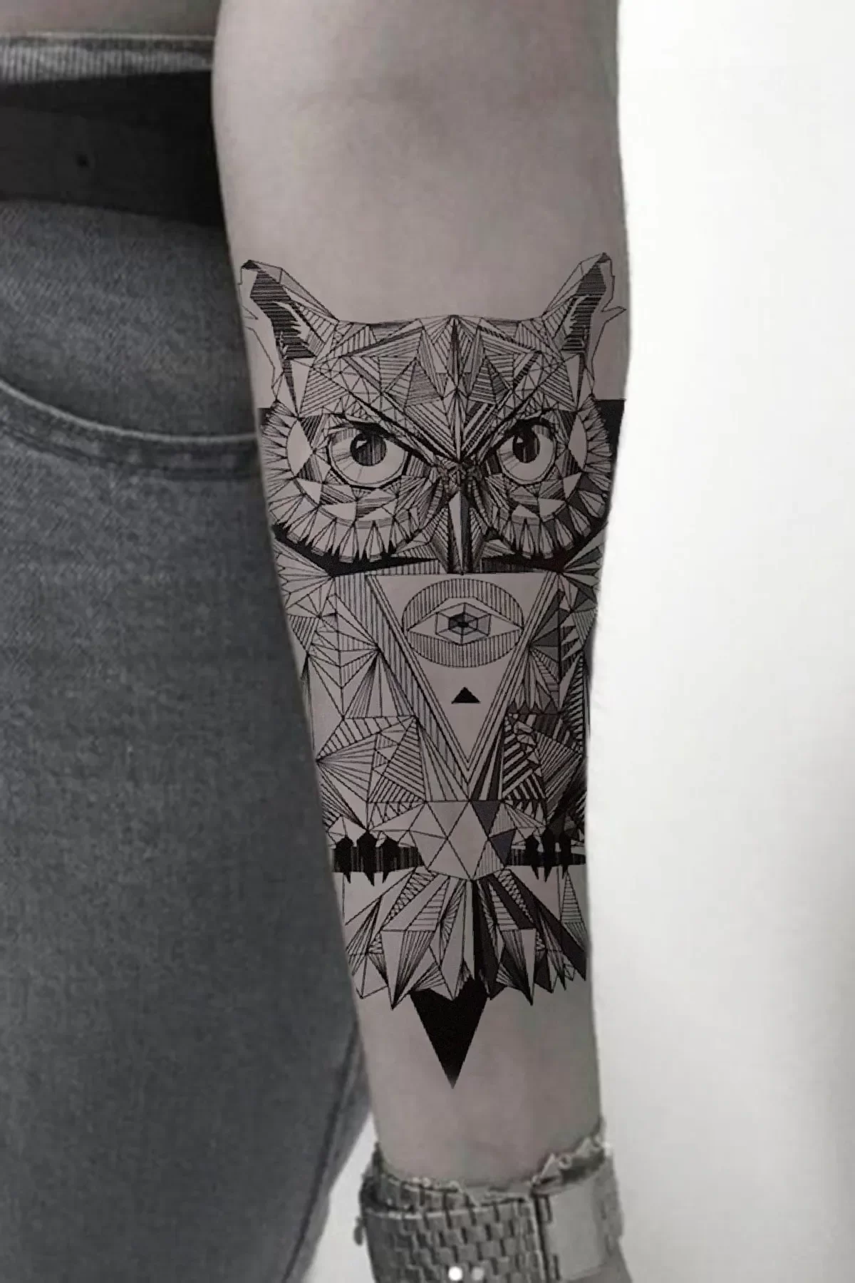 Geçici Baykuş Dövme Tattoo