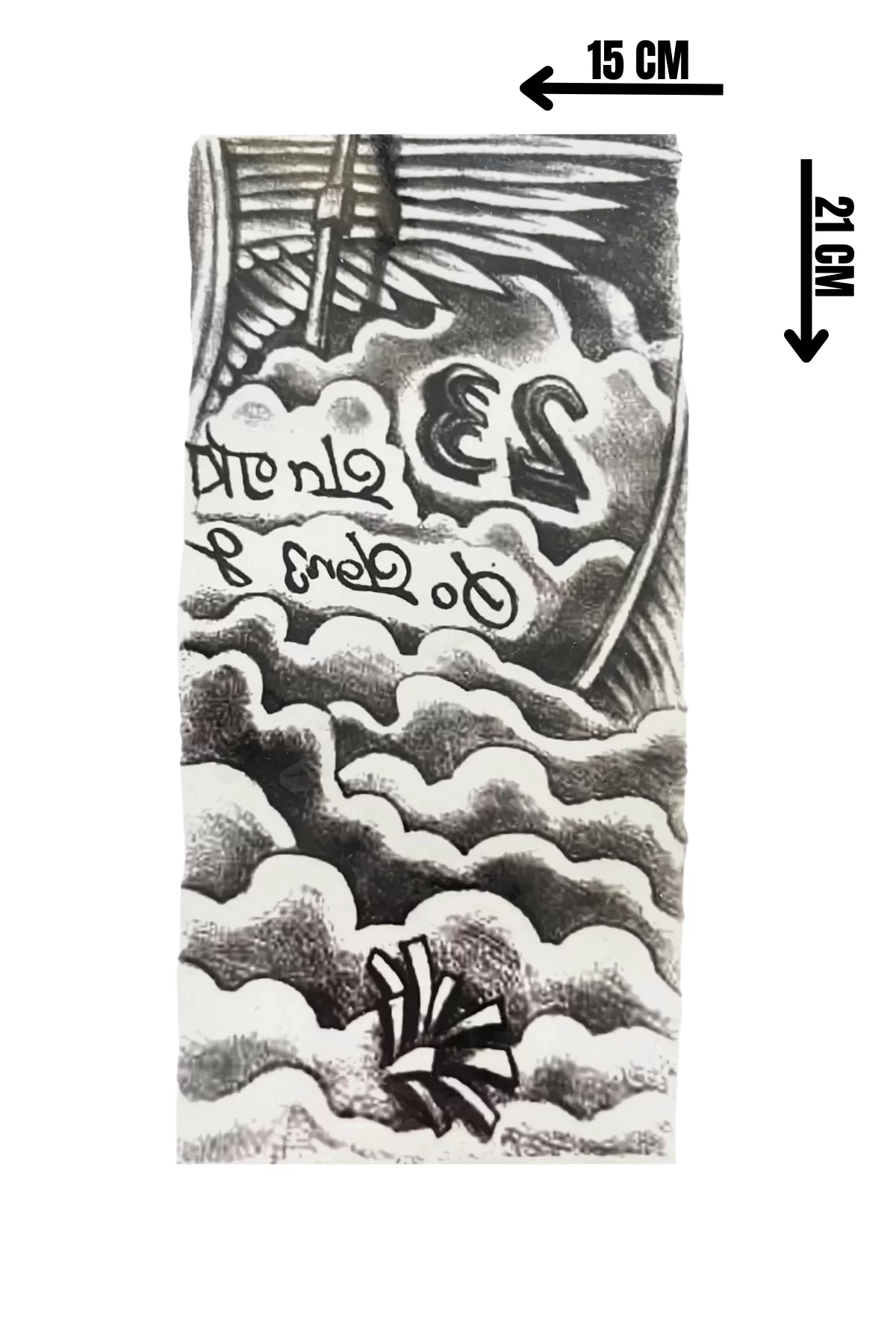 Geçici Dalga Figürlü Dövme Tattoo