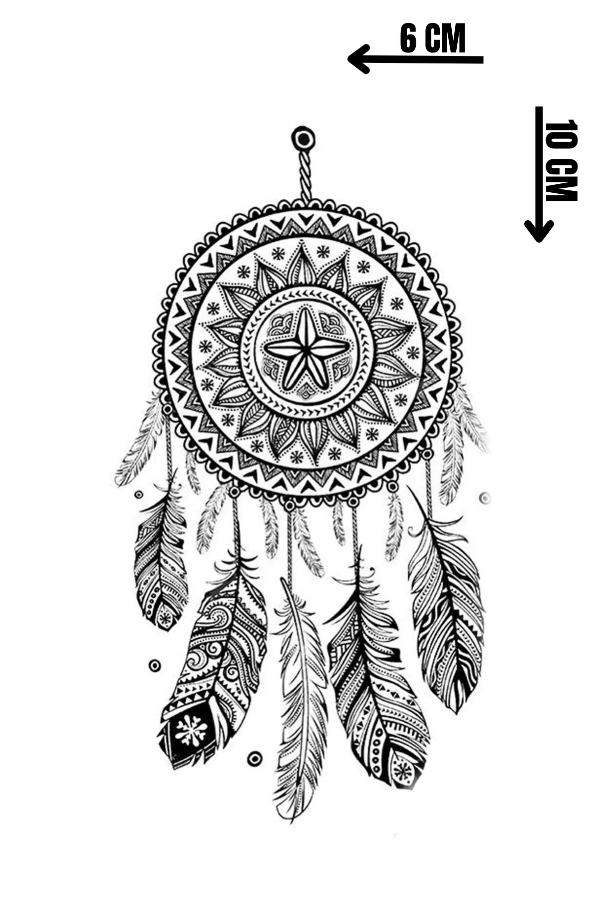 Geçici Düş Kapanı Figürlü Mini Dövme Tattoo