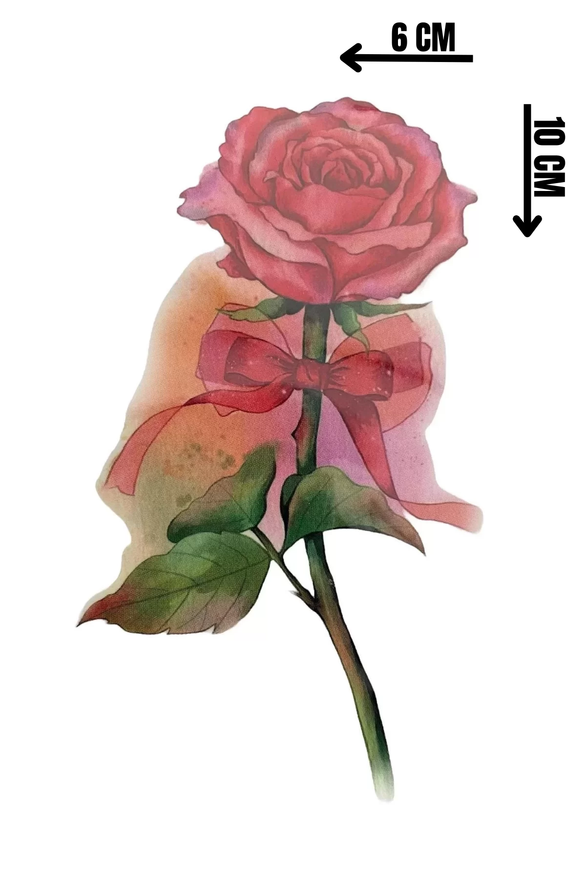 Geçici Gül Figürlü Dövme Tatto