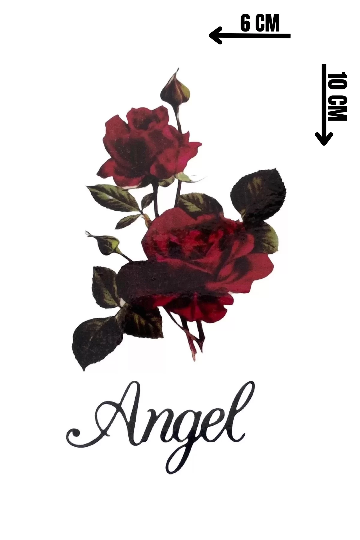 Geçici Gül Figürlü Dövme Tattoo