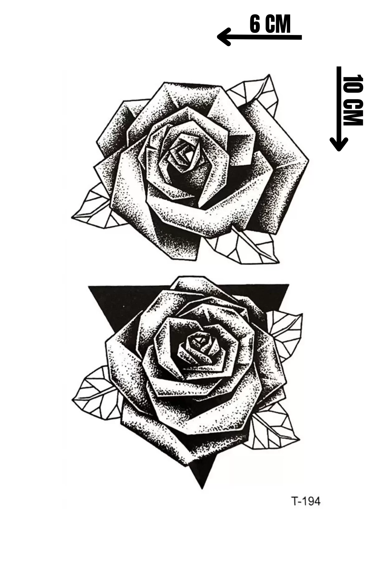 Geçici Gül Mini Dövme Tattoo