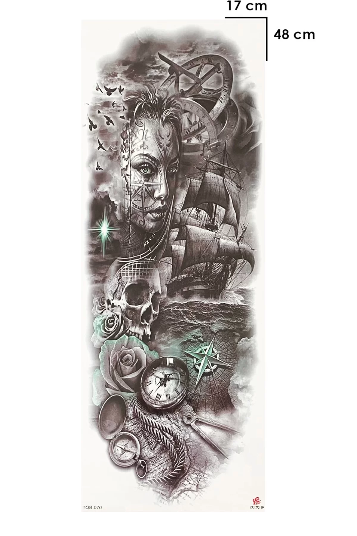 Geçici Kadın ve Denizci Dövme Tattoo