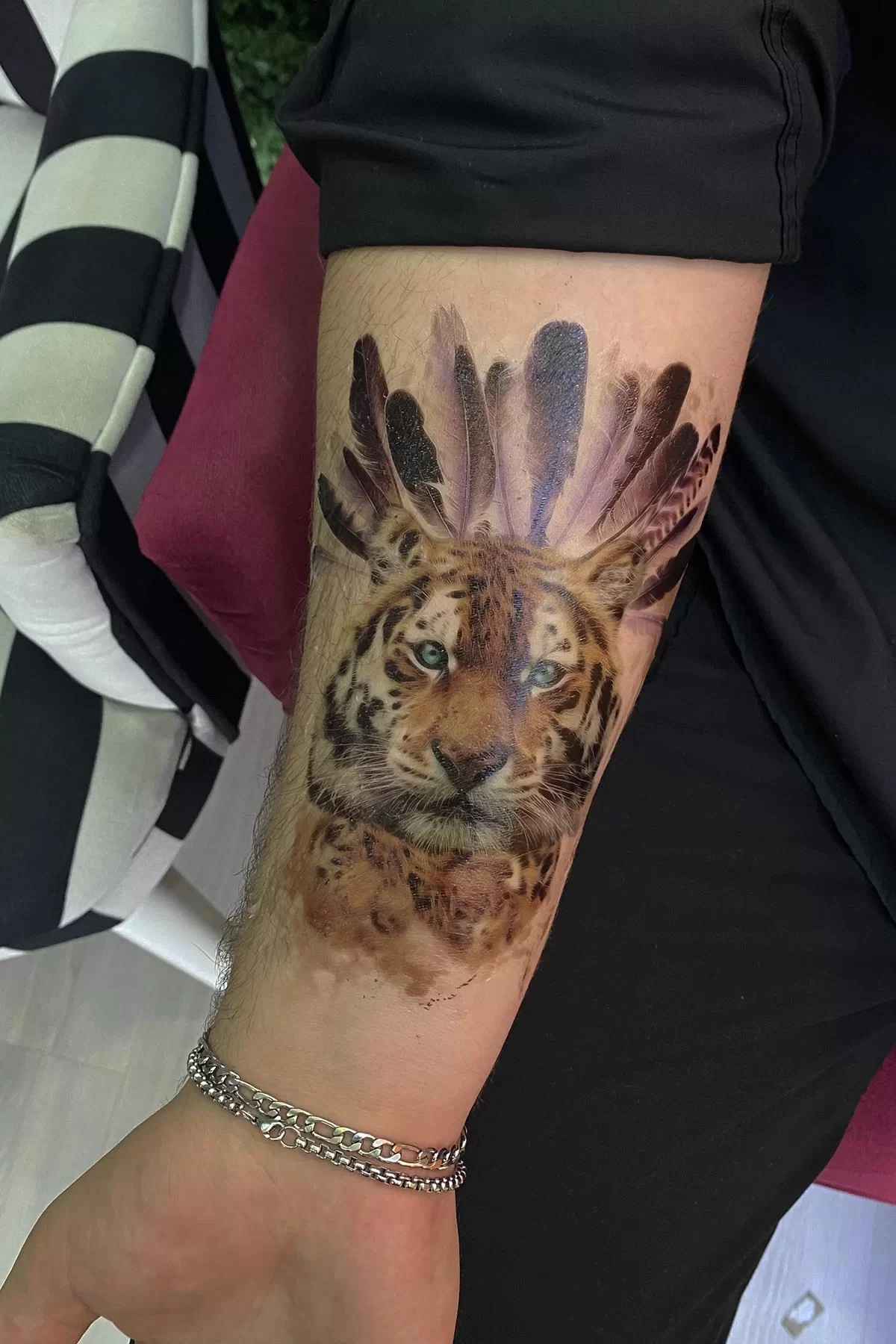 Geçici Kaplan Figürlü Dövme Tattoo