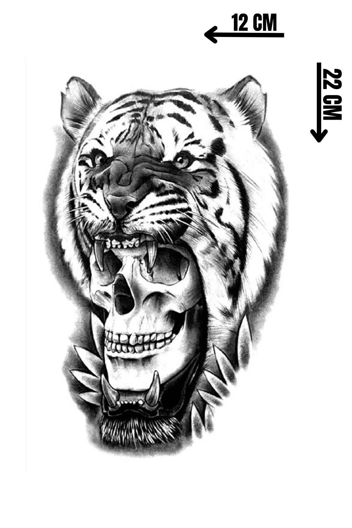 Geçici Kaplan Figürlü Dövme Tattoo