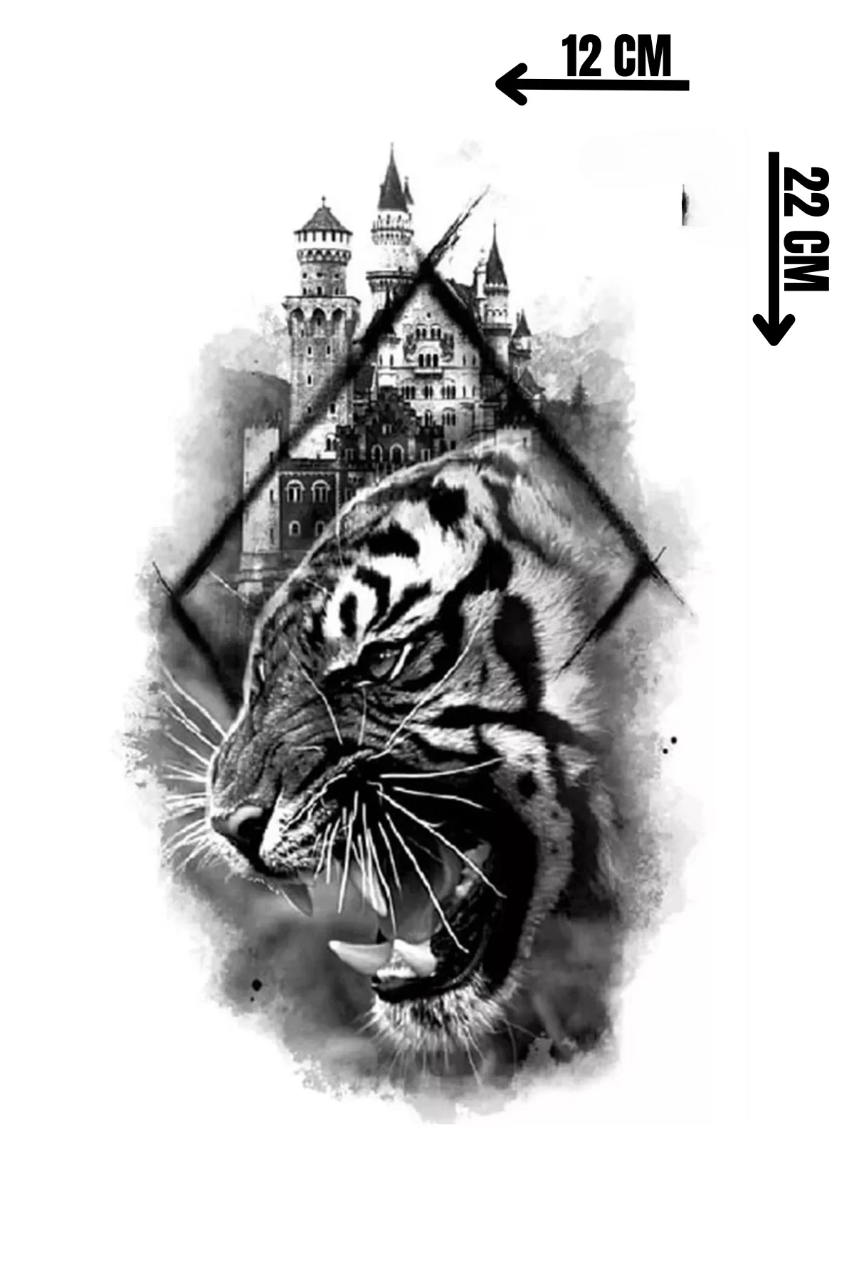 Geçici Kaplan Figürlü Dövme Tattoo