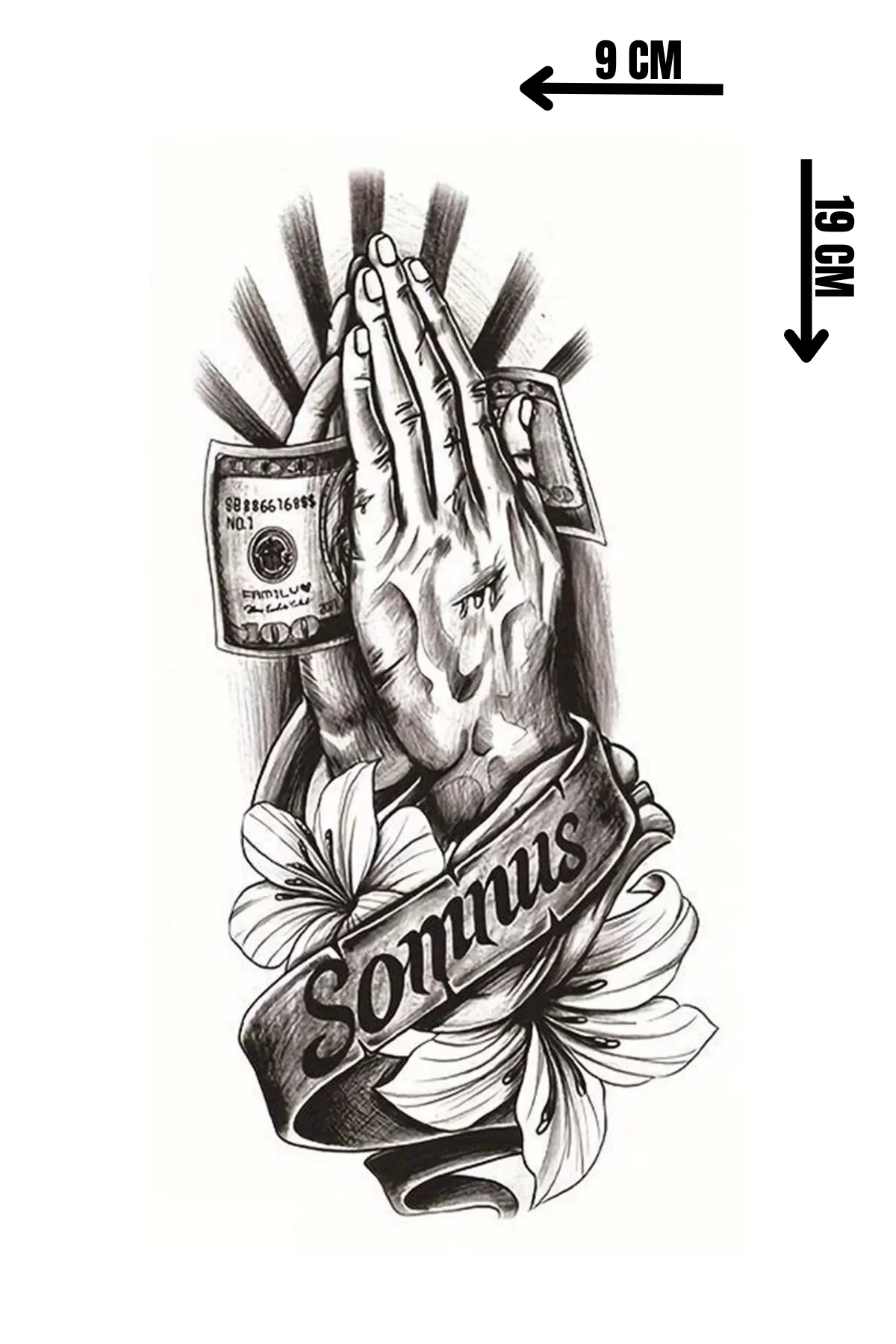 Geçici Karışık Figürlü Dövme Tattoo