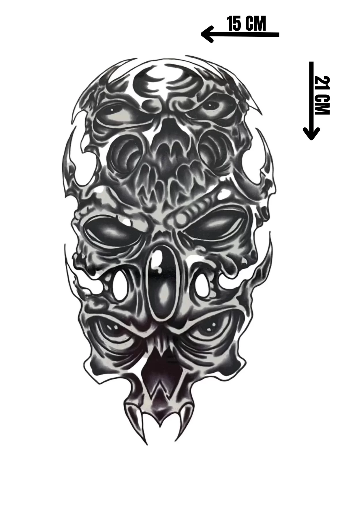 Geçici Karışık Figürlü Dövme Tattoo