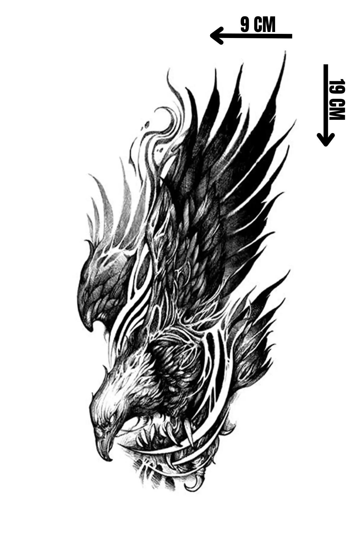 Geçici Kartal Figürlü Dövme Tattoo