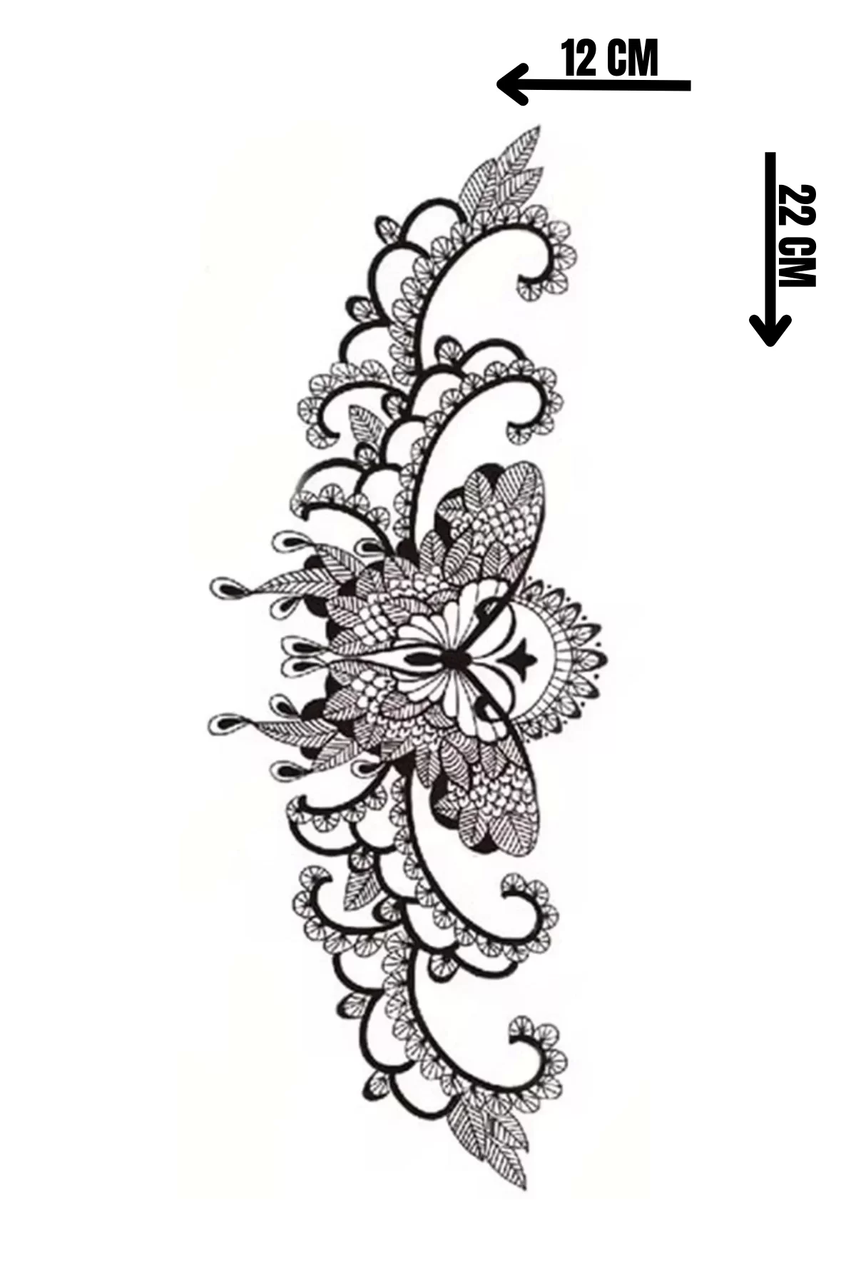 Geçici Kelebek Figürlü Dövme Tattoo