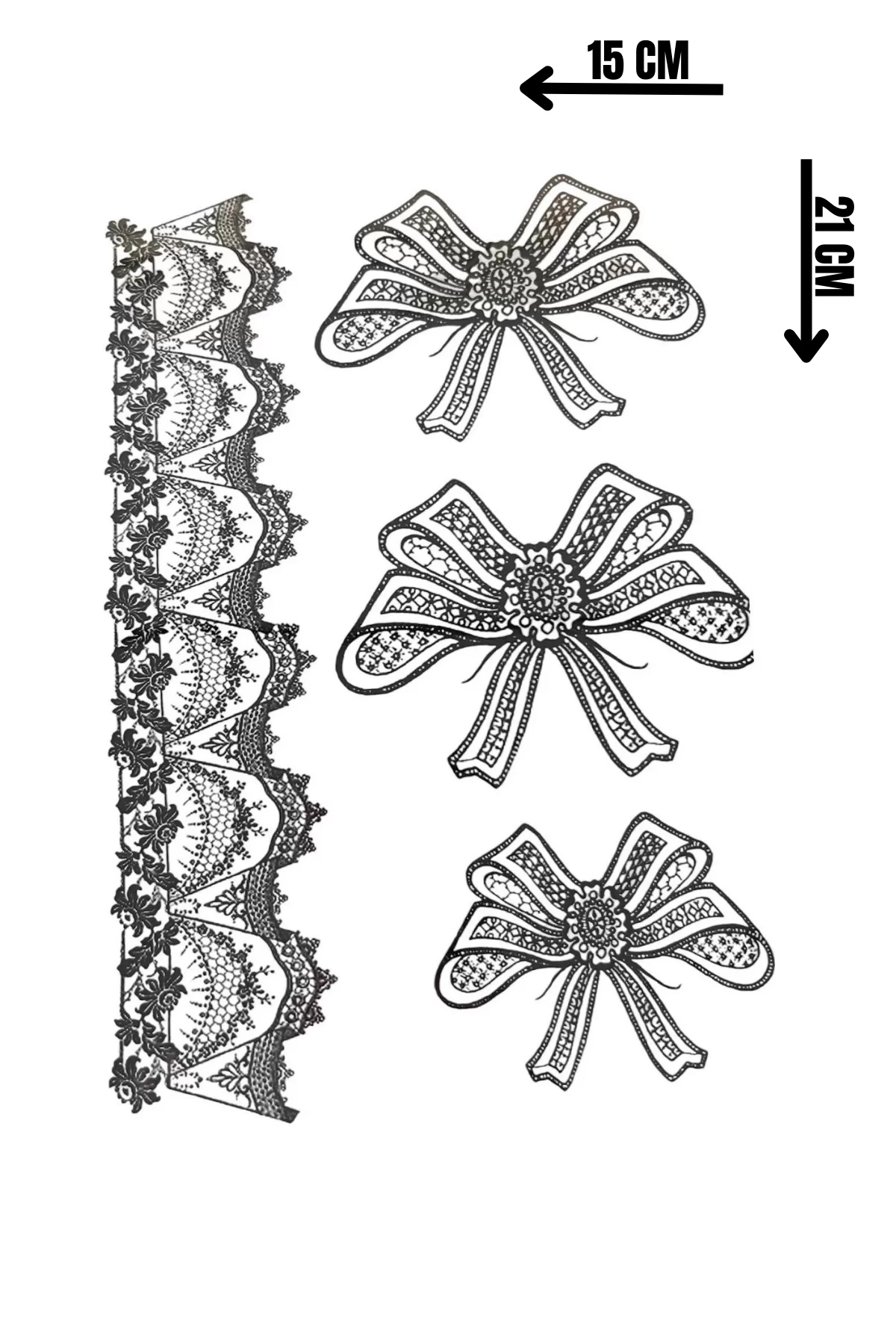 Geçici Kurdele Figürlü Dövme Tattoo