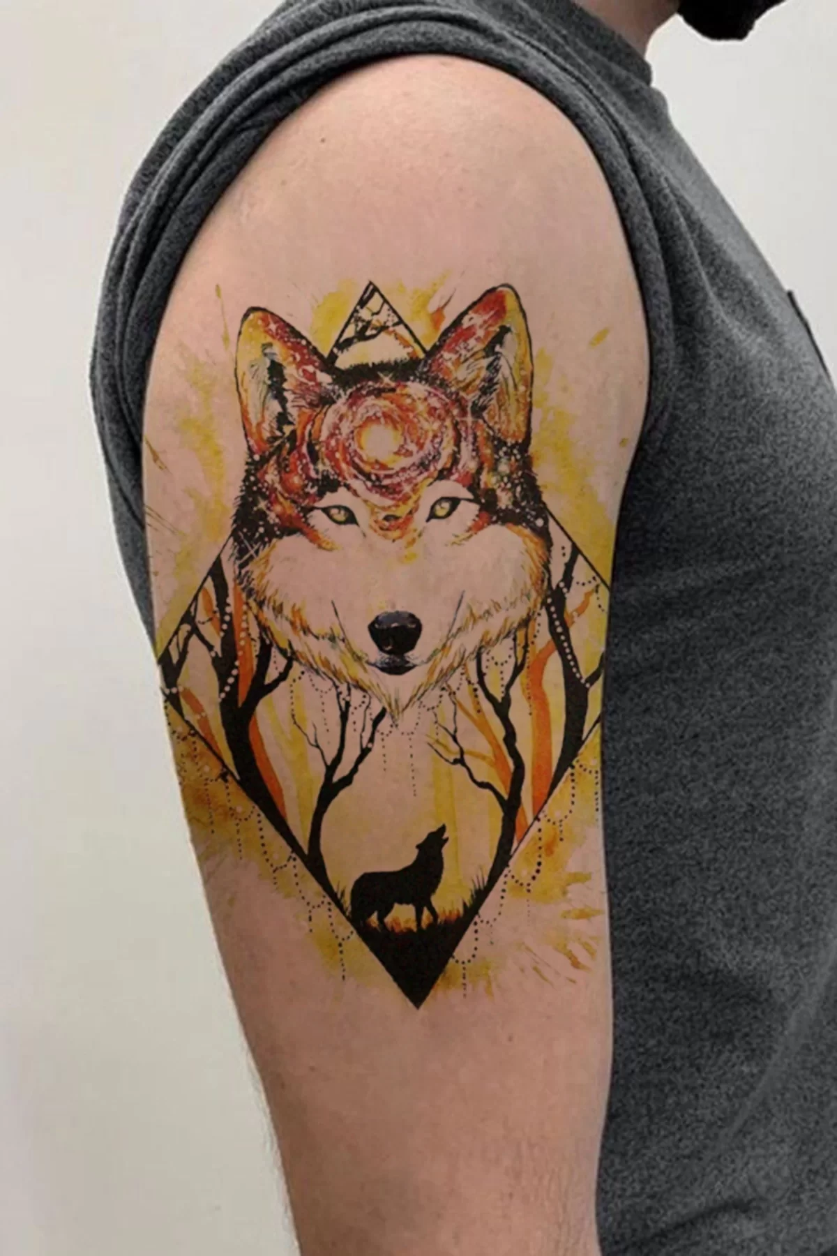 Geçici Kurt Dövme Tattoo