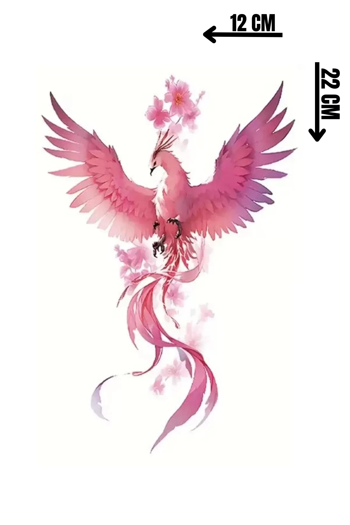 Geçici Kuş Figürlü Dövme Tattoo