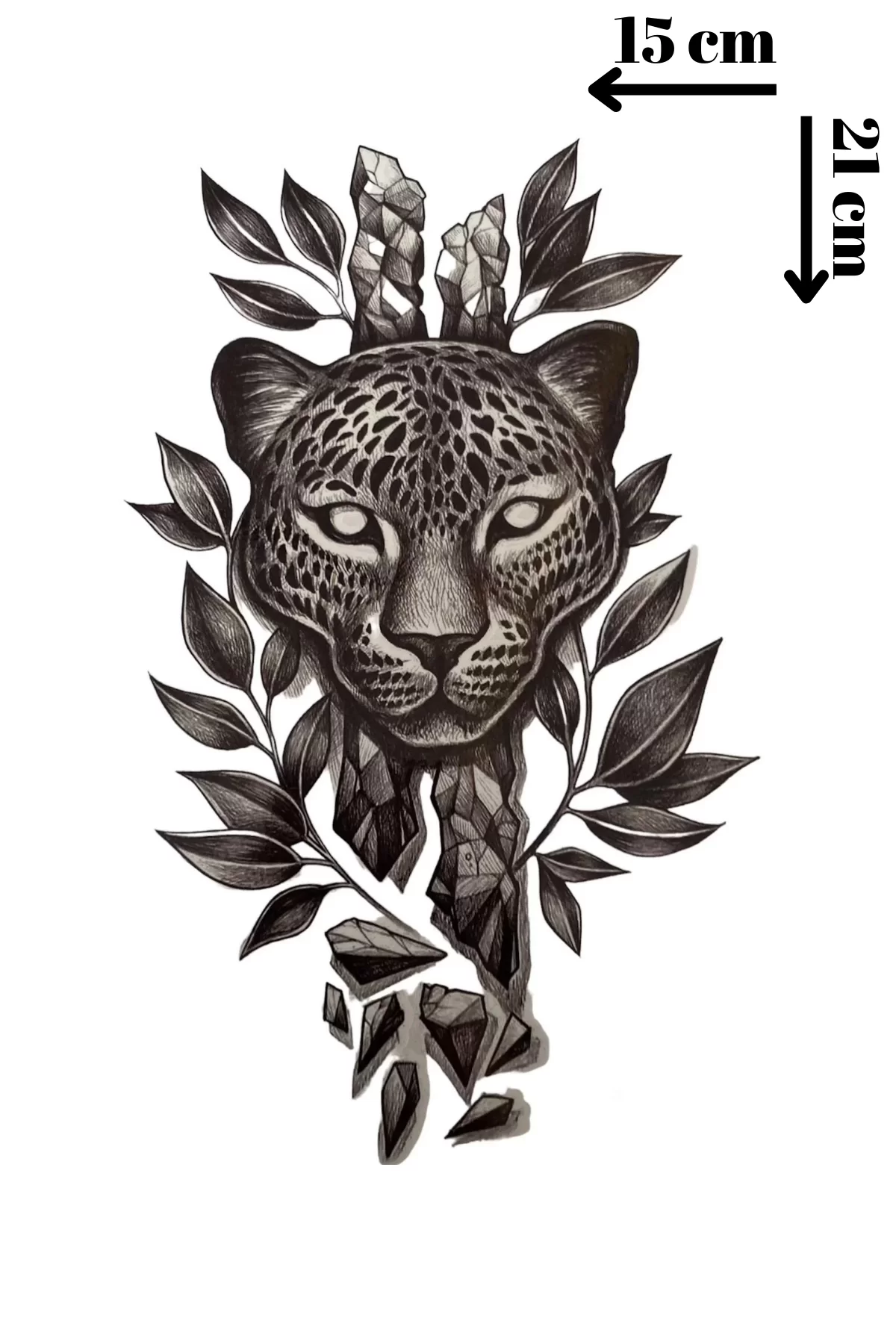 Geçici Leopar Figürlü Dövme Tattoo