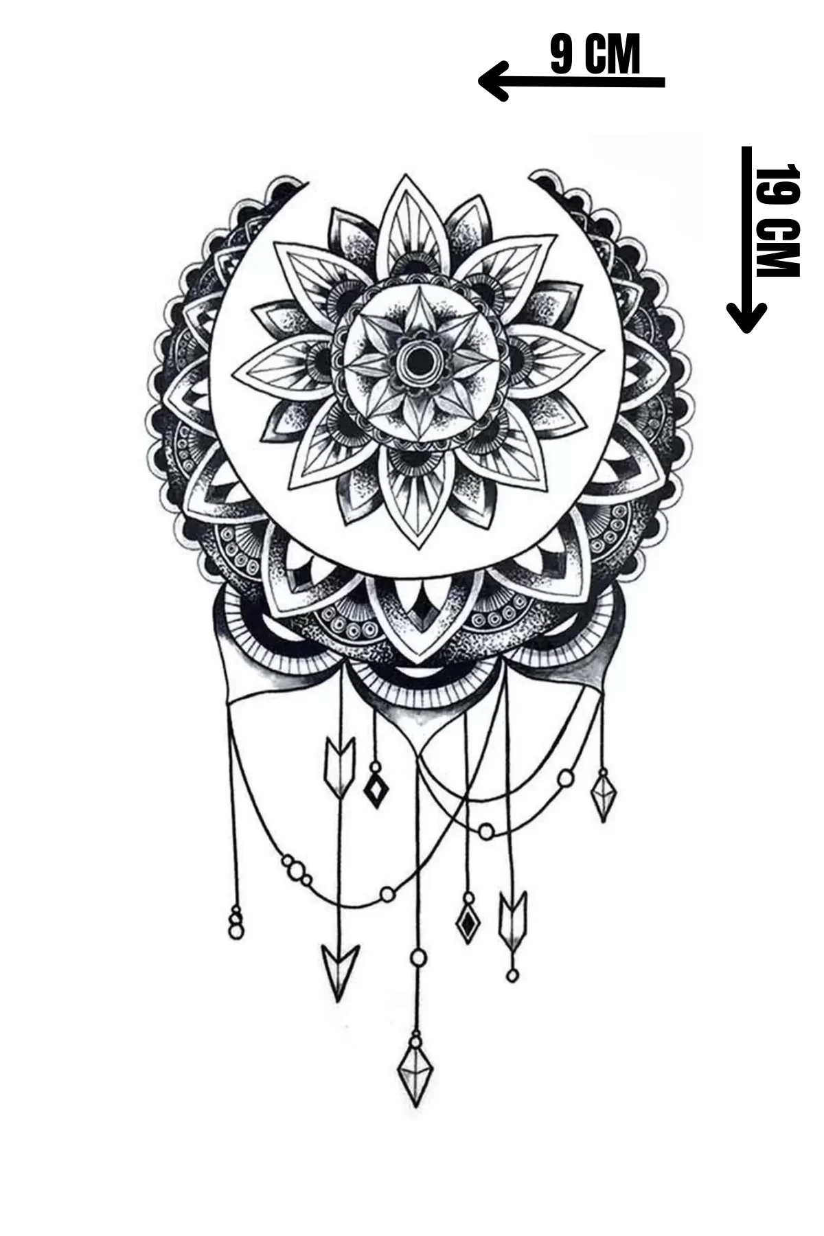 Geçici Lotus Figürlü Dövme Tattoo